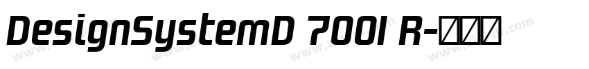 DesignSystemD 700I R字体转换
